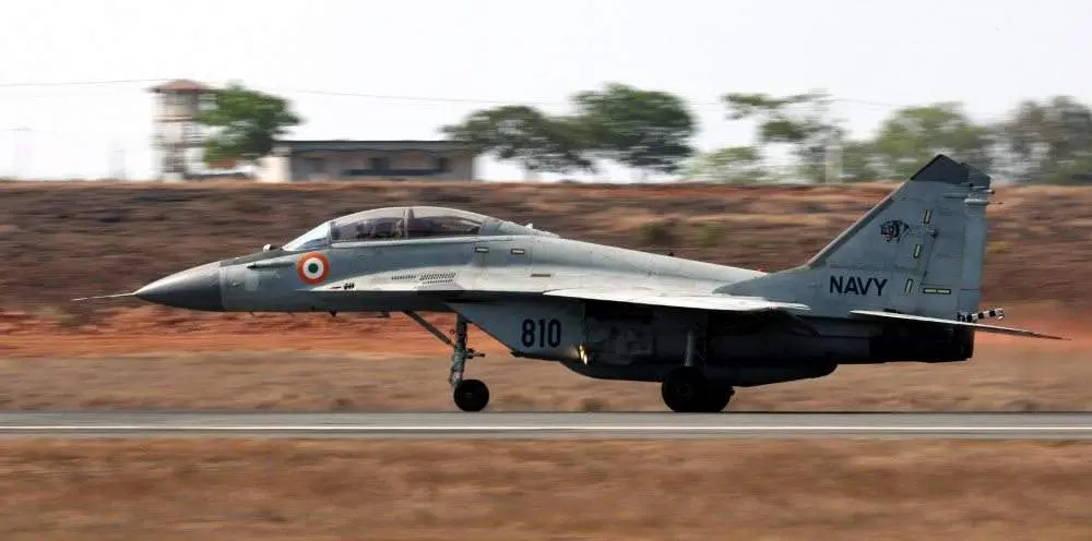 Indian Navy MiG-29K mishap in Visakhapatnam