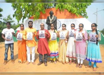Blindfold Protest by Kuchipudi Exponents Against the World Record Performance