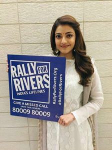 Kajal Aggarwal rally for rivers