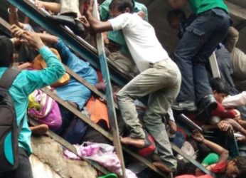 Stampede at Mumbai’s Elphinstone Road local train station kills 22 people, India shocked