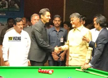 CM Naidu inaugurates Indian Open World Snooker ranking tournament in Vizag