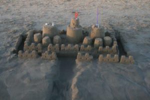 beach sand castle