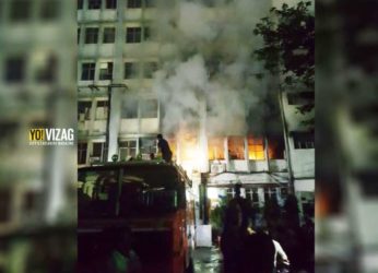 Flames erupt as fire accident occurs at VUDA office in Visakhapatnam
