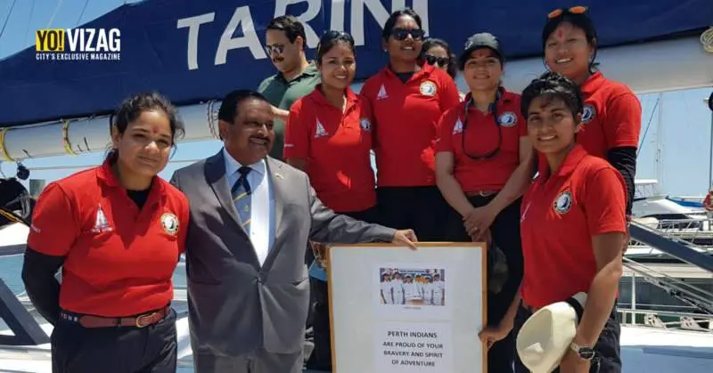 Indian Navy sailboat INSV Tarini departs Australia for New Zealand