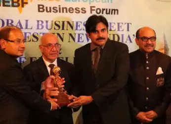 Pawan Kalyan receives IEBF award at the Global Business Summit in London