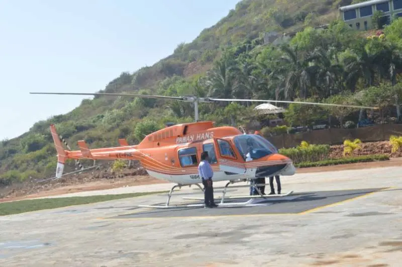 heli-tourism, visakha utsav, vizag