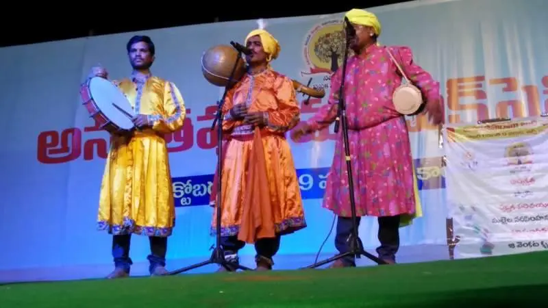 Folk tradition used in the campaign against ganja use in Visakhapatnam