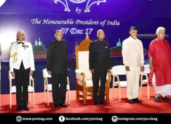 President releases commemorative stamp to honor 1st Indian Submarine, Kalvari in Visakhapatnam