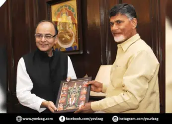 Andhra Pradesh CM Chandrababu Naidu meets Union Finance Minister ahead of 3rd CII meet in Visakhapatnam