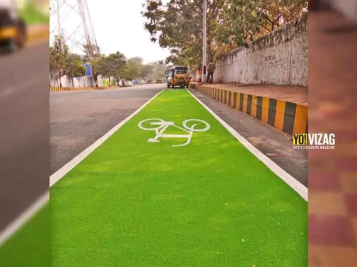 Vizag to introduce a seperate path for Bicycle Riders