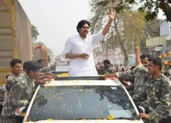 Slipper thrown at Pawan Kalyan’s car during his ‘Praja Yatra’ in Telangana