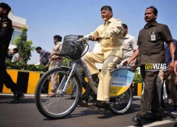 AP CM Chandrababu Naidu launches smart bikes in the state