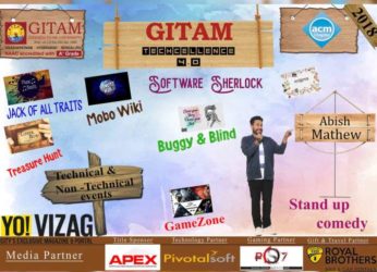 GITAM ACM Chapter to bring Abish Mathew for Techcellence 4.0