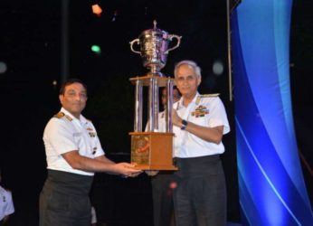 INS Sahyadri wins trophy for the best ship