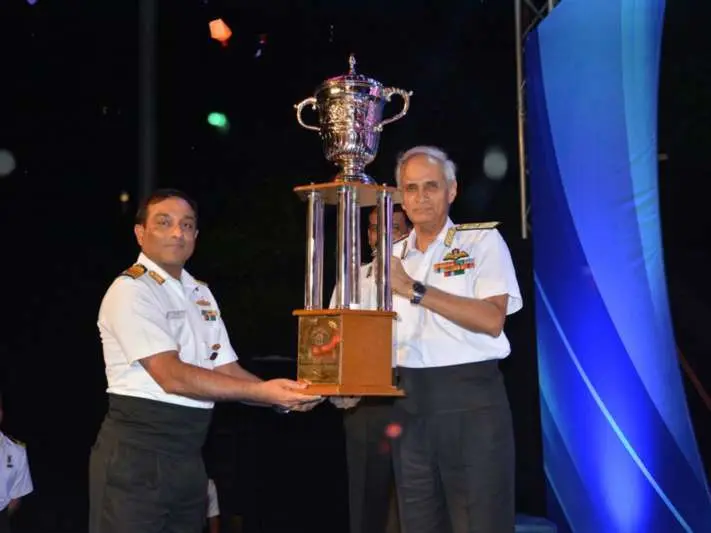 INS Sahyadri wins trophy for the best ship