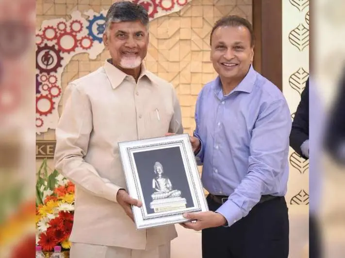 Anil Ambani meets Chandrababu Naidu