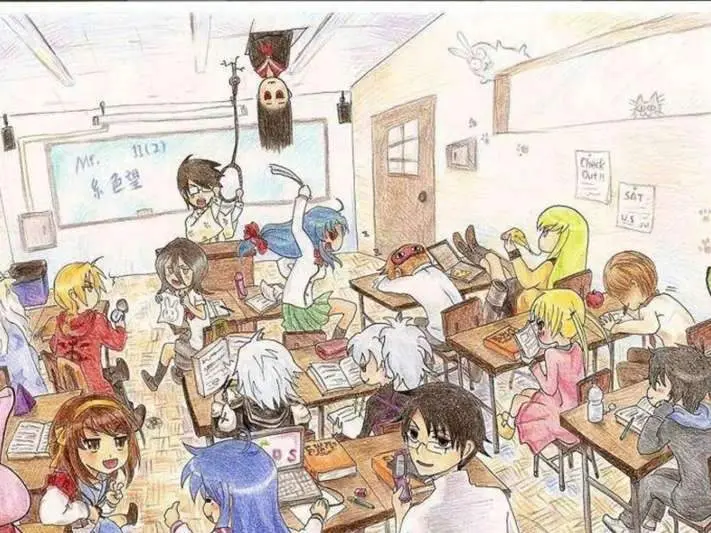students in classroom