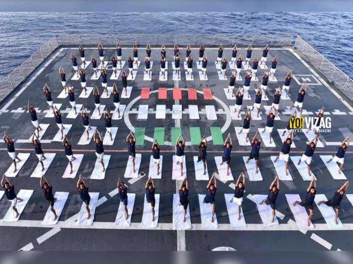 eastern naval command, vizag, international yoga day