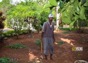 Story of a 35-year-old gardener in Visakhapatnam
