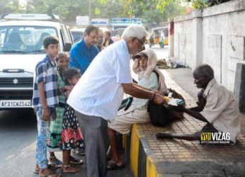 The hands which offer food to the destitute in Vizag