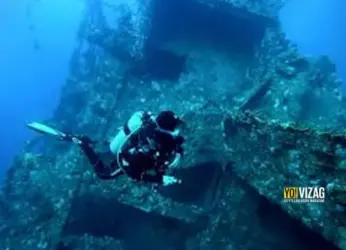 Scuba Diving tourism at a 100 years old shipwreck in Vizianagaram