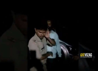 Watch Video: Andhra police gets beaten up, forced to touch the attacker’s feet