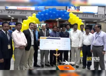 MP inaugurates international connecting flight at Vizag Airport