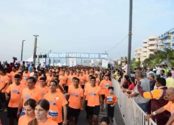 The fifth edition of Vizag Navy Marathon receives a grand response