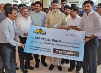 APCCIF, Visakhapatnam donates to the CM relief fund