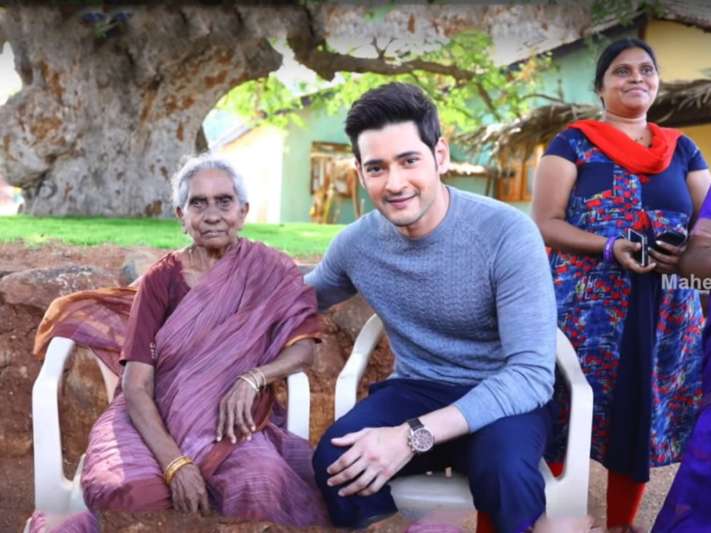 Mahesh Babu with his 106-year-old fan