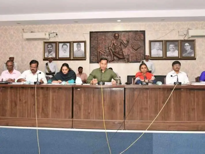 Visakhapatnam Collector warns the officials of inaction in executing welfare schemes