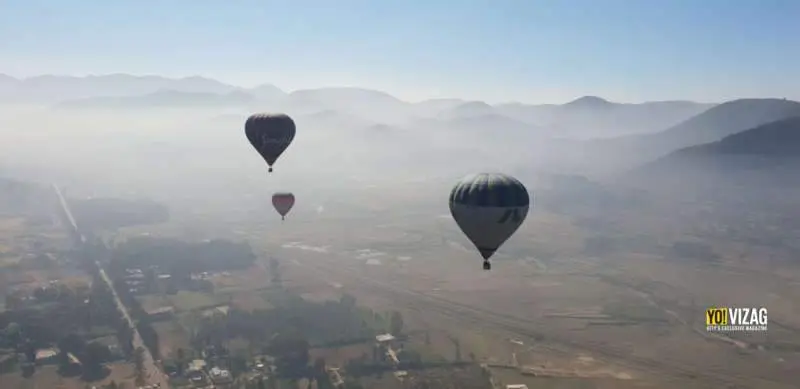 The delight of soaring high at the spectacular Araku Balloon Festival