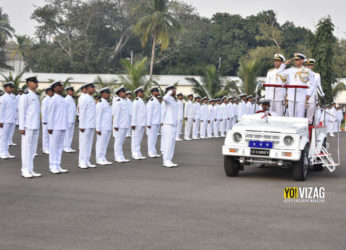 Republic day parade held at ENC grounds in Visakhapatnam
