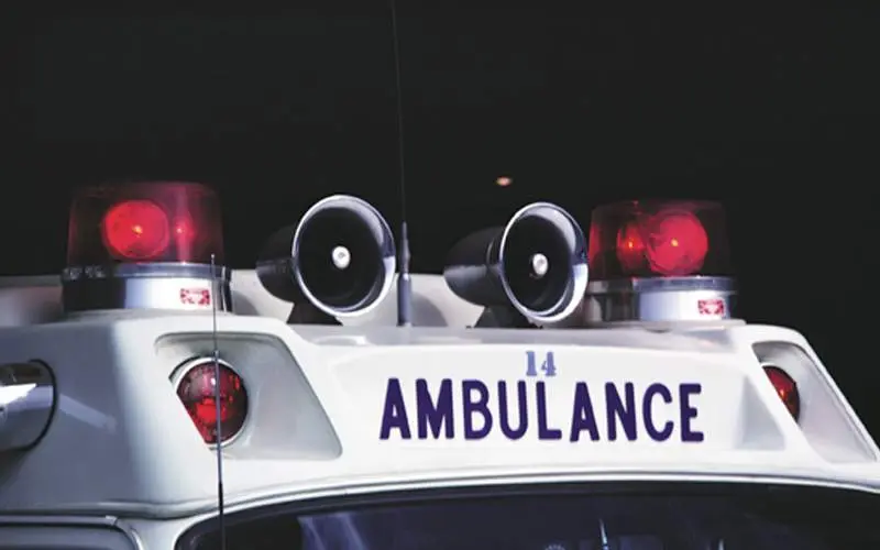 Nomination rally leaves an ambulance stranded in traffic in Vizag