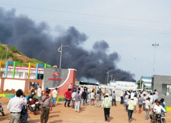 Massive fire breaks out at Asian Paints manufacturing unit in Vizag