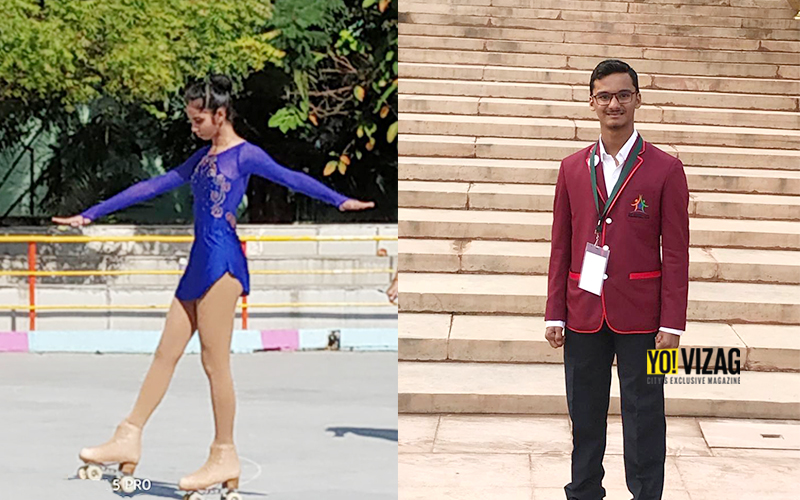 Visakhapatnam skaters Srilaasya and Priyam Tated