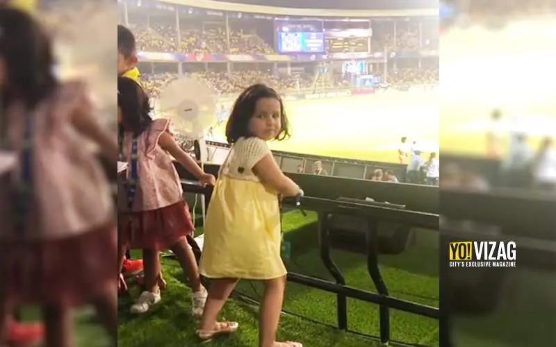 Watch: Ziva Dhoni shakes a leg to a popular Telugu song in Visakhapatnam
