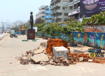 GVMC removes three statues at Beach Road in Vizag