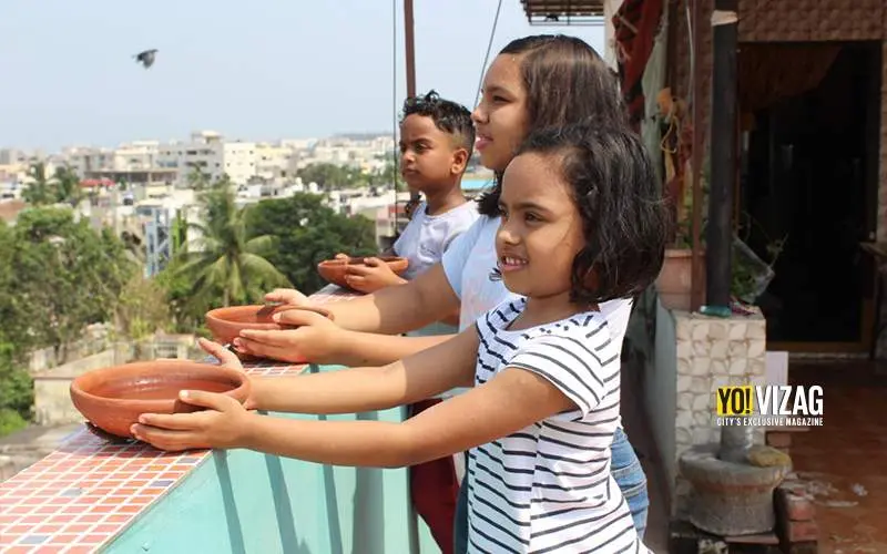 Swathi Promoters in Vizag launch a special initiative for birds