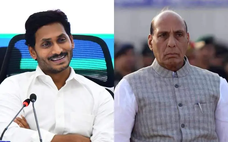ys jagan rajnath singh, vizag
