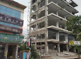 GVMC demolishes the building of Peela Govinda Satyanarayana in Vizag