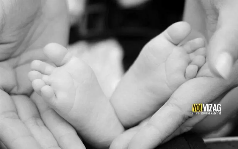 Newborn baby girl rescued from a garbage dump in Visakhapatnam