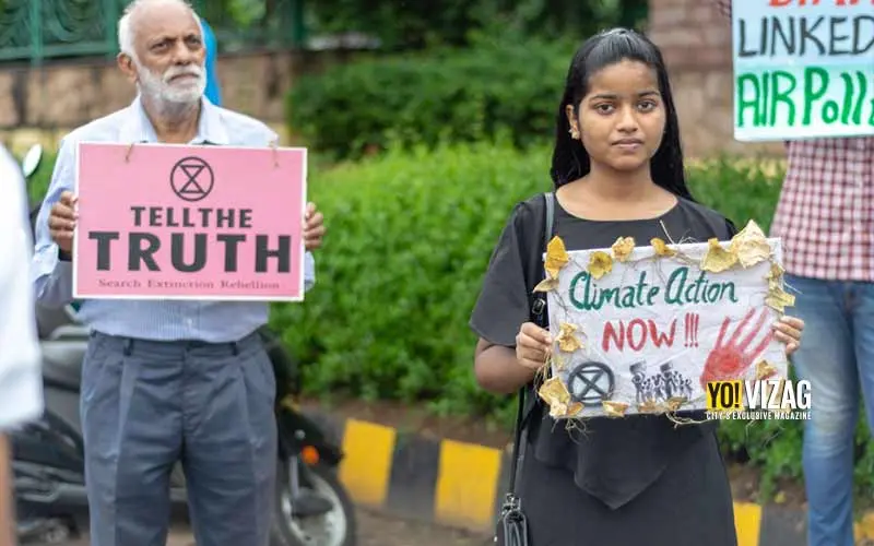 Extinction Rebellion (XR) Vizag organises rally on climate change