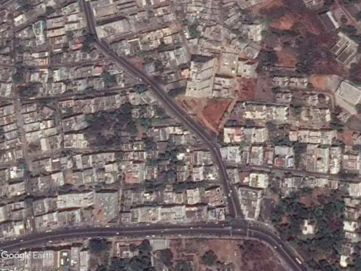 Google Earth Image of VIP road in Vizag