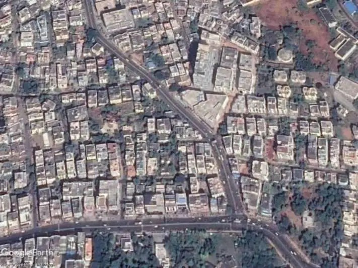 Google Earth Image of VIP road in Vizag