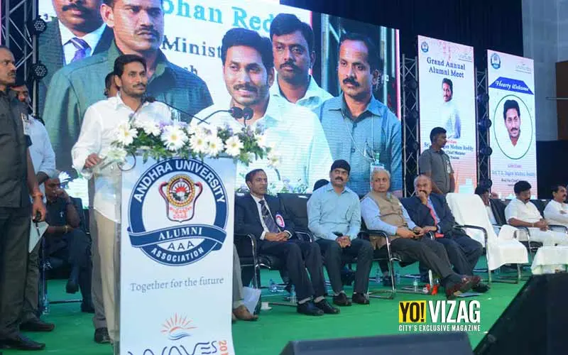 CM YS Jagan Mohan Reddy at AU Alumni Meet in Vizag