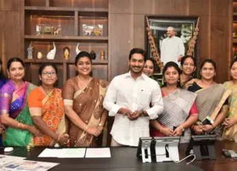 Women MLAs tie rakhis to AP CM YS Jagan for introducing Disha Act