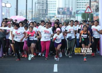 About 3000 women take part in the fifth edition of Vizag Going Pink
