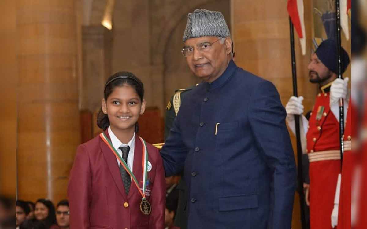 Vizag girl receives Bal Shakti Puraskar 2020 from President Ram Nath Kovind