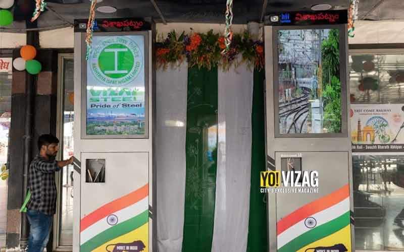 Free video calling kiosk at Visakhapatnam Railway Station